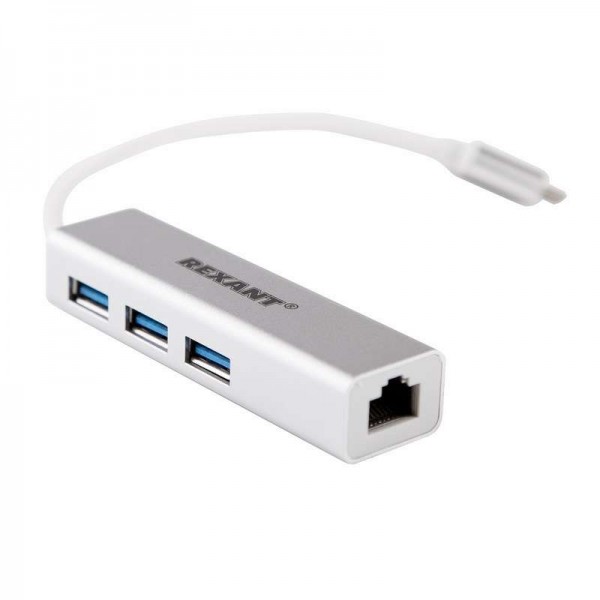  Разветвитель USB 3.1 Type-C на 4 порта Rexant 18-4142 