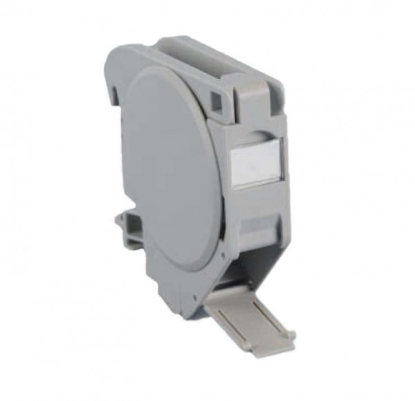  Крепление FP-IE-DIN-KJ-1A-GY для Keystone Jack на DIN-рейку в распред. щиты для пром. решен. с 2-мя бок. крышк. шир. 21мм Hyperline 237925 