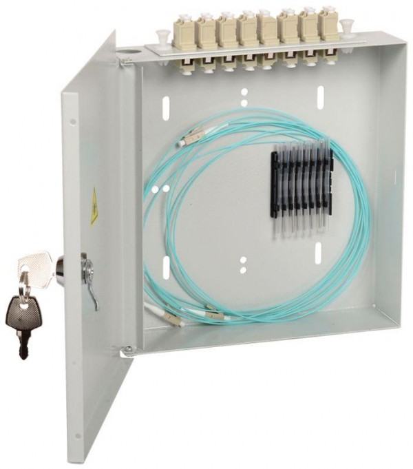  Кросс укомплектованный настенный SC (duplex) 4 порта (OM2) ITK FOBX8-N-4SCUD50 