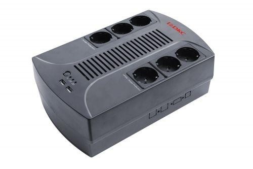  Источник бесперебойного питания ИБП Info PDU 600В.А Schuko (6) USB для зарядки (2) USB + RJ11 DKC INFOPDU600 