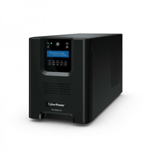  Источник бесперебойного питания Line-Interactive 1500В.А/1350Вт USB/RS-232/EPO/SNMPslot (8 IEC С13) CyberPower PR1500ELCD 