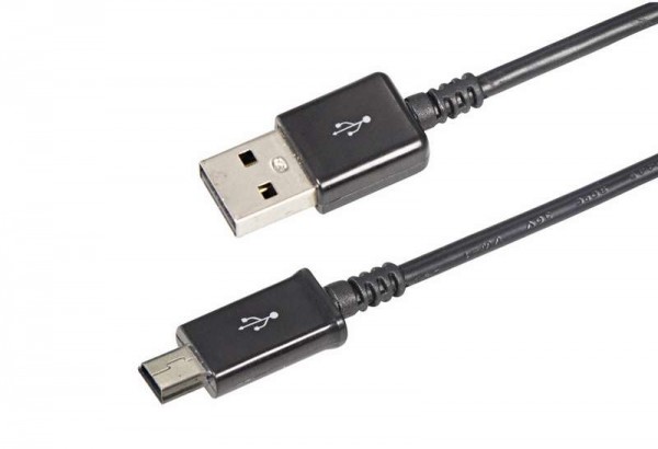  Кабель USB mini USB длинный штекер 1м черн. Rexant 18-4402 