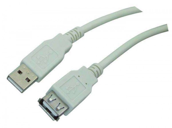  Шнур USB 2.0 (USB А-USB A) 1.8м бел. REXANT 18-1114 