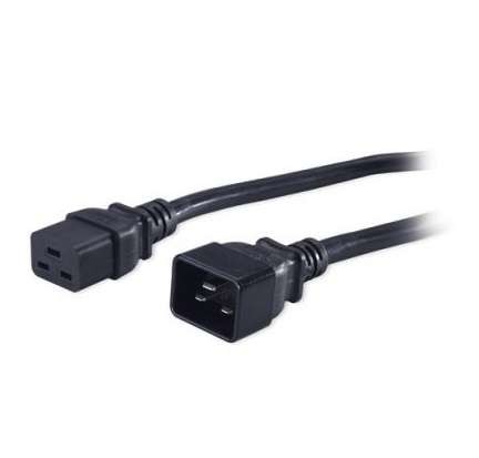  Кабель питания PWC-IEC19-IEC20-5.0-BK IEC 320 С19-IEC 320 С20 (3х1.5) прям. вилка 16А 5м Hyperline 43796 