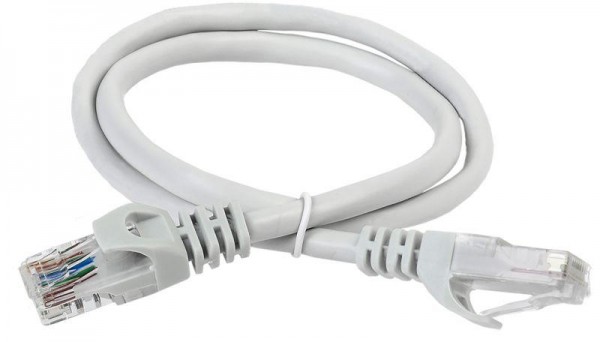  Патч-корд кат.5е UTP 1м сер. ITK PC01-C5EU-1M 