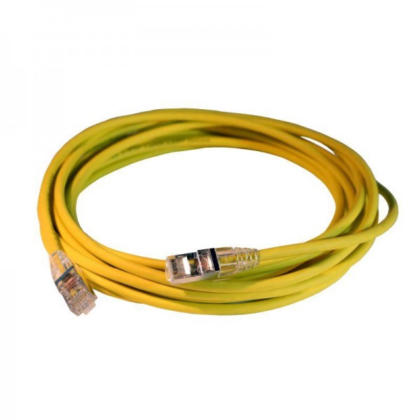  Шнур коммутационный HD RJ45 кат. 6A S/FTP LSZH экранир. 5м желт. Leg 051554 