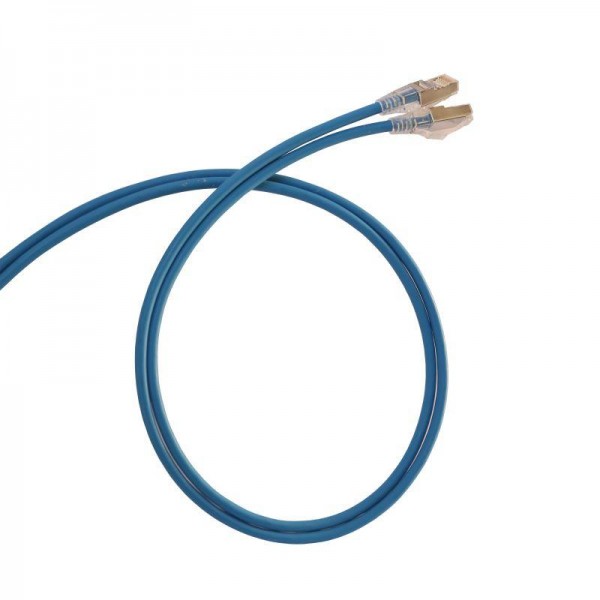  Шнур коммутационный HD RJ45 кат. 6 F/UTP LSZH экранир. 1м голуб. Leg 051541 