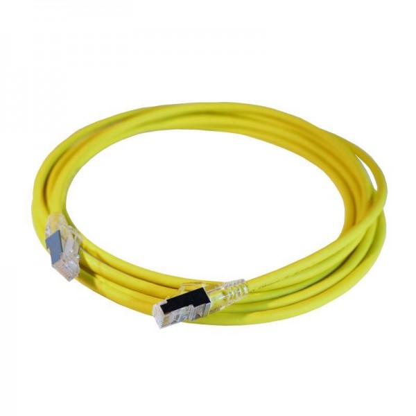  Шнур коммутационный HD RJ45 кат. 6A S/FTP LSZH экранир. 2м желт. Leg 051552 