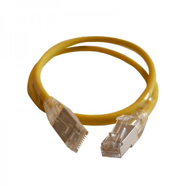  Шнур коммутационный HD RJ45 кат. 6A S/FTP LSZH экранир. 0.5м желт. Leg 051550 