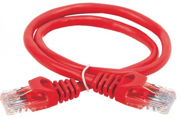  Патч-корд кат.5е UTP PVC 15м красн. ITK PC04-C5EU-15M 