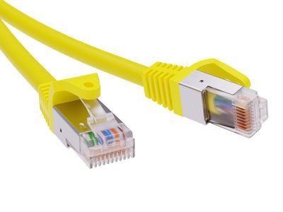  Патч-корд экранированный кат.5е F/UTP 4х2 LSZH 2м желт. DKC RN5EFU4520YL 