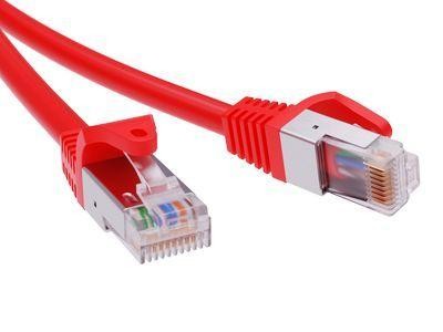  Патч-корд экранированный кат.5е F/UTP 4х2 LSZH 1.5м красн. DKC RN5EFU4515RD 