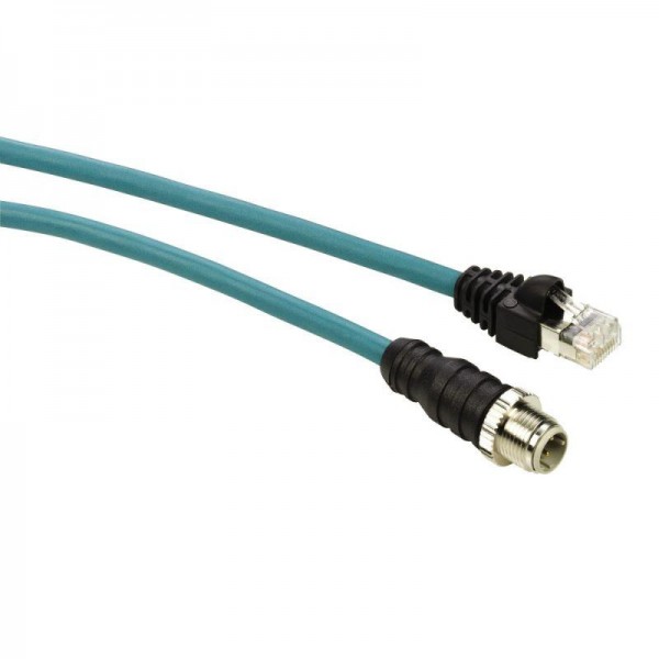  Кабель соединительный ETHERNET RJ45 M12 IP67 (дл.3м) SchE TCSECL1M3M3S2 