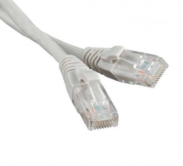  Патч-корд PC-LPM-UTP-RJ45-RJ45-C5e-1M-LSZH-GY UTP кат.5e LSZH 1 м сер. Hyperline 42270 
