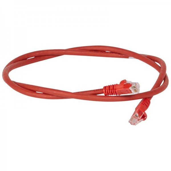  Патч-корд U/UTP RJ45 кат.6 LSZH 5м красн. Leg 051865 