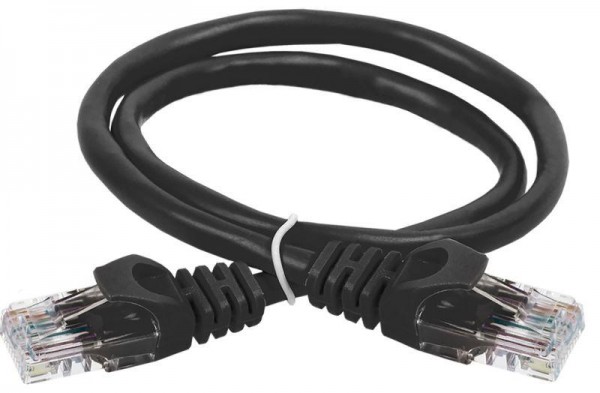  Патч-корд кат.5е UTP 1.5м черн. ITK PC09-C5EU-1M5 