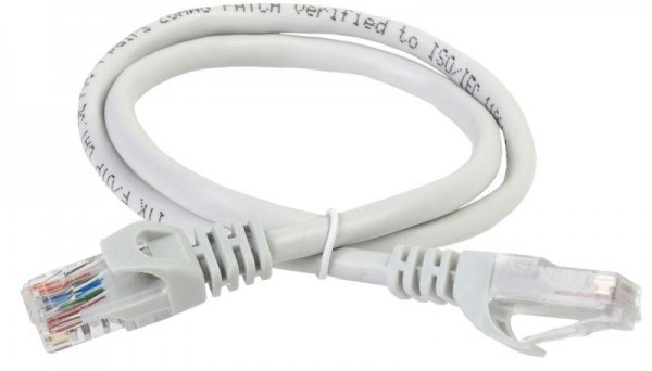 Патч-корд кат.5е UTP LSZH 10м сер. ITK PC01-C5EUL-10M 