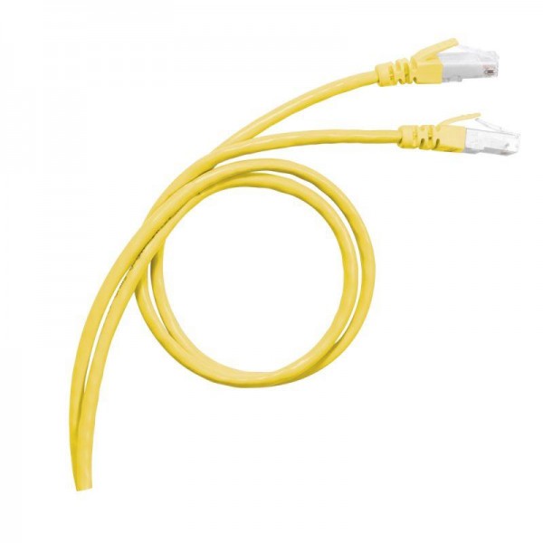  Патч-корд LCS RJ45 STP кат.6А 2м желт. Leg 051781 