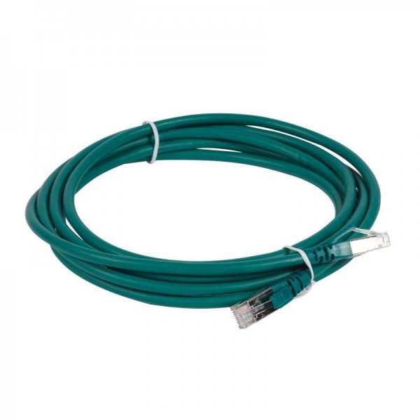  Патч-корд LCS RJ45 S/FTP кат.6А 3м зел. Leg 051868 
