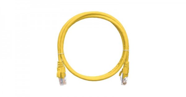  Патч-корд U/UTP 4 пары кат.5e (класс D) 100МГц 2хRJ45/8P8C BC (чистая медь) 24AWG (7х0.205мм) LSZH нг(А)-HFLTx желт. 5м NIKOMAX NMC-PC4UD55B-050-C-YL 