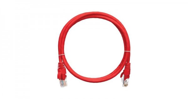  Патч-корд U/UTP 4 пары кат.5e (класс D) 100МГц 2хRJ45/8P8C BC (чистая медь) 24AWG (7х0.205мм) LSZH нг(А)-HFLTx красн. 3м NIKOMAX NMC-PC4UD55B-030-C-RD 