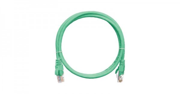  Патч-корд U/UTP 4 пары кат.5e (класс D) 100МГц 2хRJ45/8P8C BC (чистая медь) 24AWG (7х0.205мм) LSZH нг(А)-HFLTx зел. 2м NIKOMAX NMC-PC4UD55B-020-C-GN 