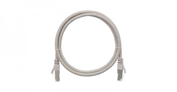  Патч-корд S/FTP 4 пары кат.6 (класс E) 250МГц 2хRJ45/8P8C BC (чистая медь) 26AWG (7х0.165мм) LSZH нг(А)-HFLTx сер. 0.3м NIKOMAX NMC-PC4SE55B-003-C-GY 