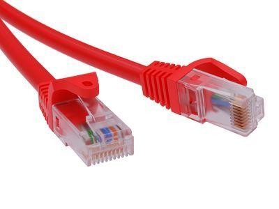  Патч-корд неэкранированный кат.5е U/UTP 4х2 LSZH 1м красн. DKC RN5EUU4510RD 