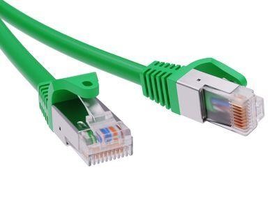  Патч-корд экранированный кат.6 F/UTP 4х2 LSZH 0.5м зел. DKC RN6FU4505GN 