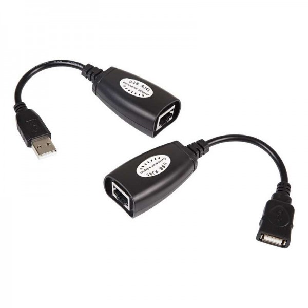  Удлинитель USB по витой паре (8p8c) Rexant 18-1176 