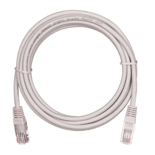  Шнур коммутационный U/UTP 4 пары кат.5е класс D 100МГц 2хRJ45/8P8C T568B заливной мж BC чистая медь LSZH нг(В)-HF сер. 0.5м (уп.10шт) NETLAN EC-PC4UD55B-BC-LSZH-005-GY-10 
