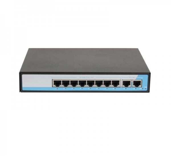  Коммутатор неуправляемый 8PoE(802.3af) порта 10/100Мбит/с до 250 метров cat6 2 Upl 150W GIGALINK GL-SW-F005-08P 