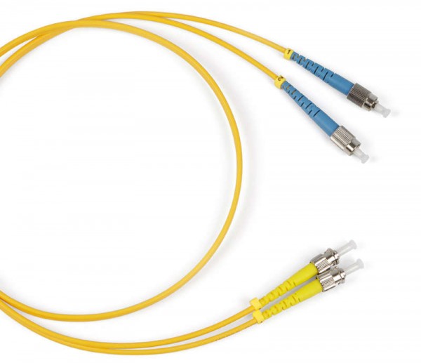  Патч-корд FC-D2-9-FC/UR-ST/UR-H-3M-LSZH-YL волоконно-оптический(шнур) SM 9/125 (OS2) ST/UPC-FC/UPC 2.0 мм duplex LSZH 3 м Hyperline 238563 