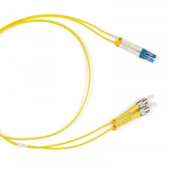  Патч-корд FC-D2-9-LC/UR-ST/UR-H-3M-LSZH-YL волоконно-оптический (шнур) SM 9/125 (OS2) ST/UPC-LC/UPC duplex LSZH 3м Hyperline 28145 