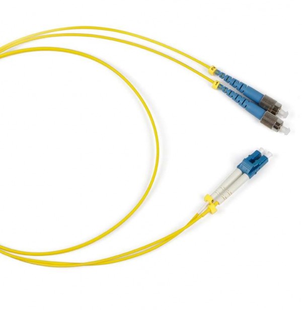 Патч-корд FC-D2-9-FC/UR-LC/UR-H-10M-LSZH-YL волоконно-оптический (шнур) SM 9/125 (OS2) FC/UPC-LC/UPC duplex LSZH 10м Hyperline 35382 