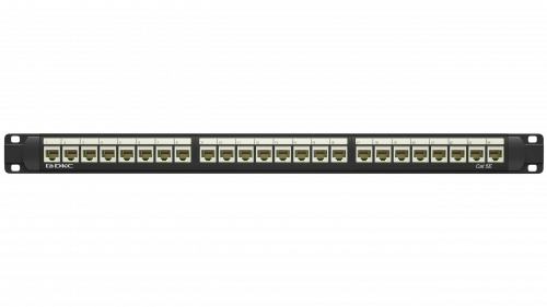  Патч-панель 19дюйм 1UCAT5E 24 модуля RJ45 неэкранированная DKC RN5PPU24 