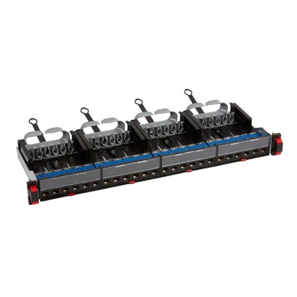  Патч панель укомплектованная 19дюйм 1U категория 6 STP 24хRJ 45 Leg 033762 