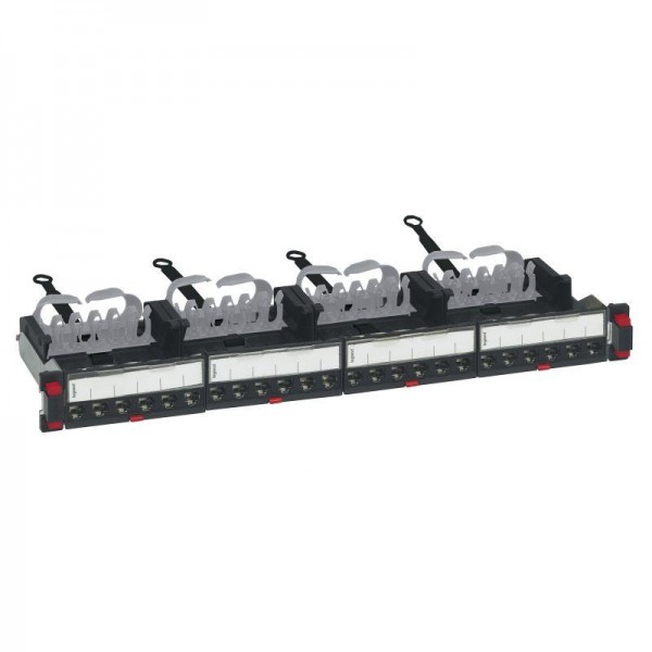  Патч панель укомплектованная 19дюйм 1U категория 6A STP 24хRJ 45 Leg 033772 