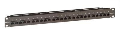  Патч-панель телефонная 19дюйм 1U CAT3 RJ45 LSA 25 портов DKC RN3PP251BK 