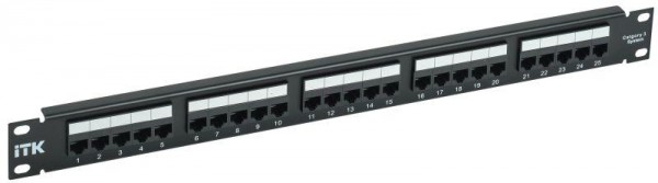  Патч-панель телефонная 1U кат.3 25 портов 110 IDC ITK PP25-1UC03U-110 