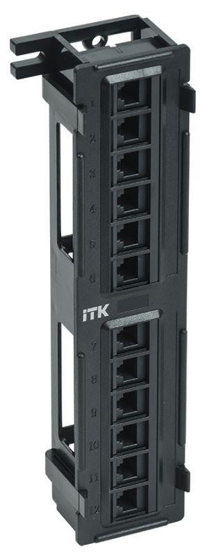  Патч-панель настенная кат.6 UTP 12 портов (IDC Dual) ITK PP12-C6U-D05 
