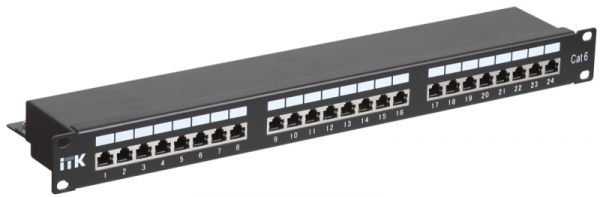  Патч-панель 1U кат.6 STP 24 порта (IDC Dual) ITK PP24-1UC6S-D05 