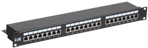  Патч-панель 1U кат.5е STP 24 порта (IDC Dual) ITK PP24-1UC5ES-D05 
