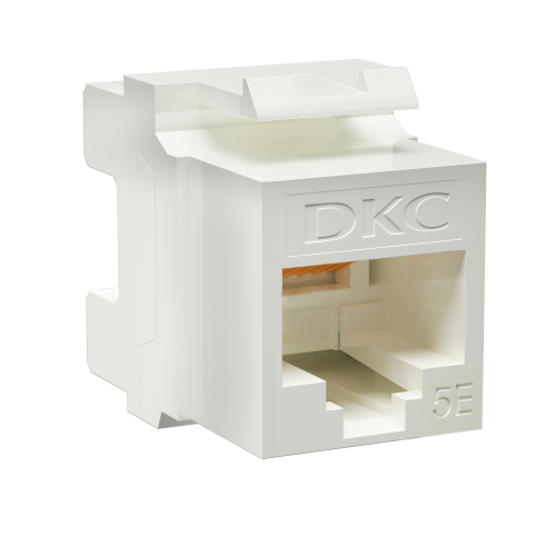  Модуль Keystone RJ45 CAT5E не экранированный 180град. бел. DKC RNK5EU180WH 