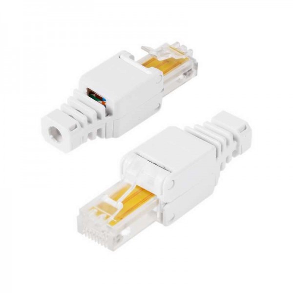  Джек штекер RJ45 8Р8С быстрозажимной ручной Rexant 05-1051 