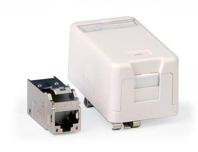  Розетка информационная на DIN рейку кат.6а Keystone DKC RNK6AFSDIN 