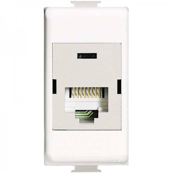  Розетка компьютерная LivingLight RJ45 STP CAT.6 IDC110 бел. Leg BTC N4262C6S 