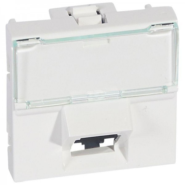  Механизм розетки комп. СП Mosaic 2мод. RJ45 UTP CAT.6 45град. Leg 076503 