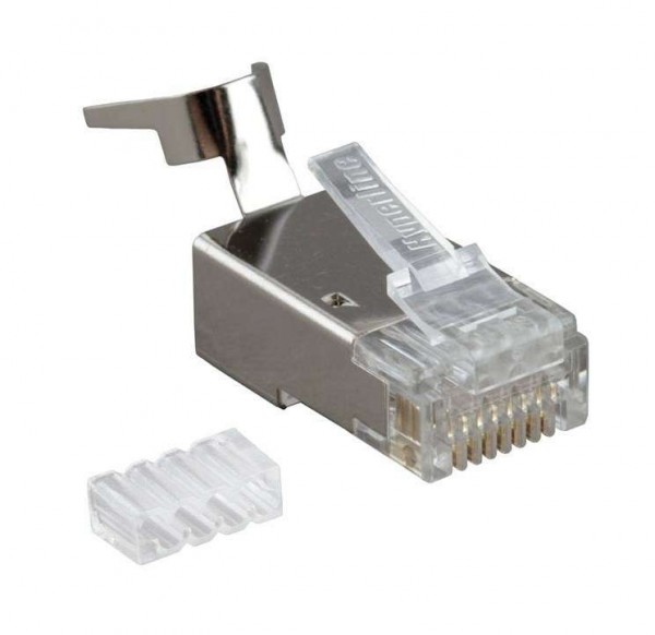  Разъем PLUG-8P8C-U-C6-100 RJ45 (8P8C) под витую пару кат.6 (50/50микродюйм) универс. (для ож и мж кабеля) (уп.100шт) Hyperline 49367 