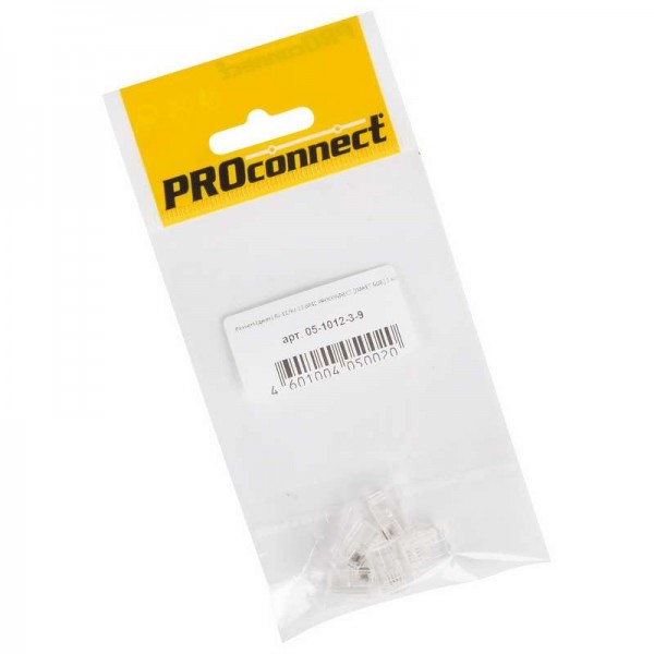  Джек телефонный 6P4C (уп.5шт) PROCONNECT 05-1012-3-9 